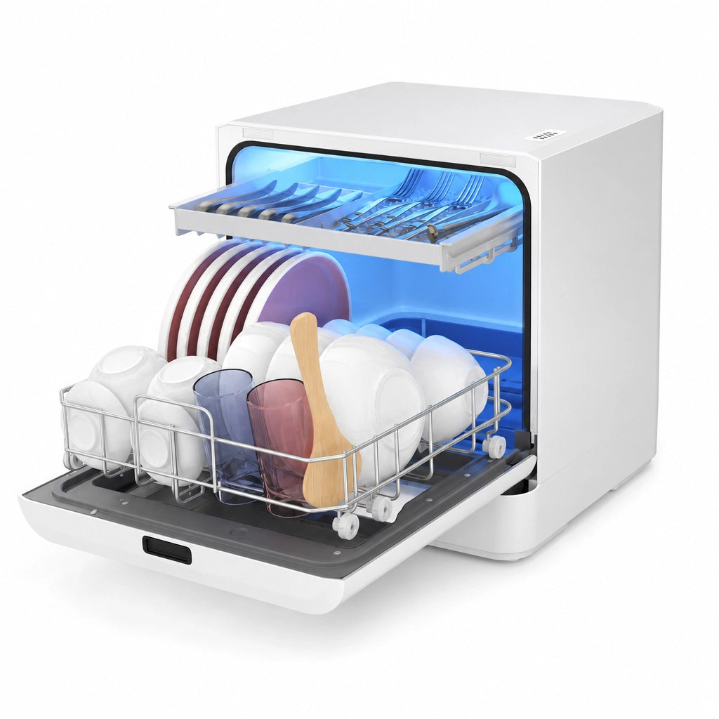 Mini Lave-Vaisselle de Comptoir 6 Couverts avec Séchage