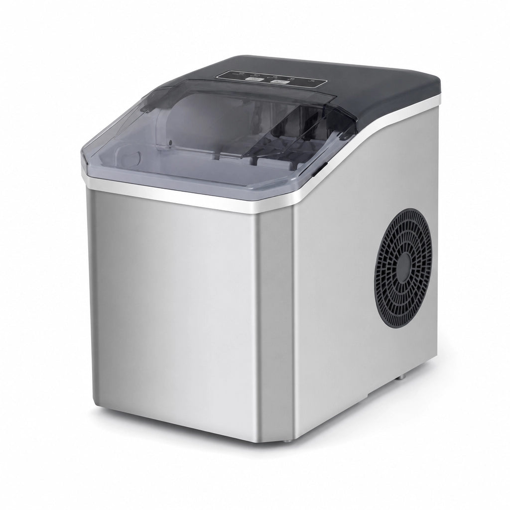 Machine à Glaçons Compacte 12 kg/24 h avec Auto-Nettoyage