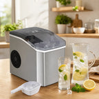 Machine à Glaçons Compacte 12 kg/24 h avec Auto-Nettoyage